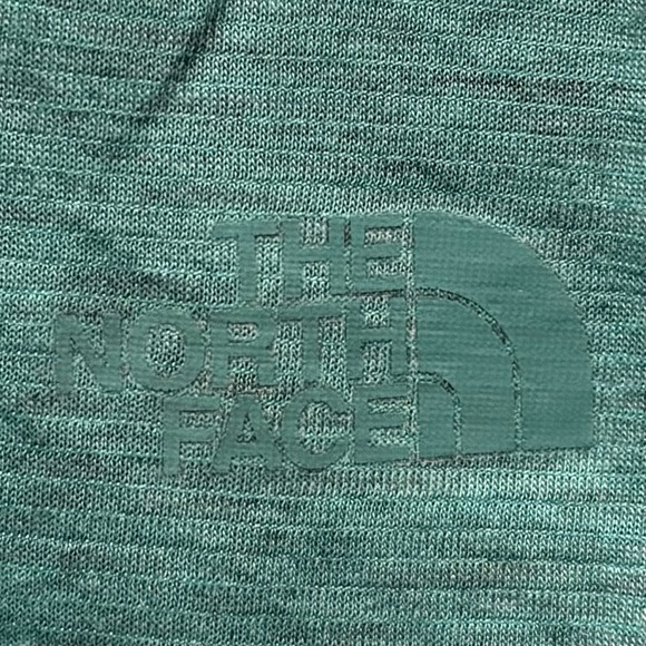 The‎ North Face Women's V Neck Short Sleeve FlashDry T Shirt Teal Green Size L - Picture 4 of 10